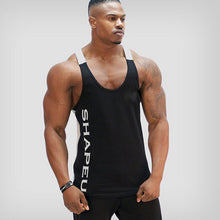 Load image into Gallery viewer, Men Solid Gym Stringer Tank Top Bodybuilding Fitness Singlets Muscle Vest Tees Sport Clothing