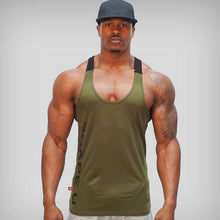 Load image into Gallery viewer, Men Solid Gym Stringer Tank Top Bodybuilding Fitness Singlets Muscle Vest Tees Sport Clothing