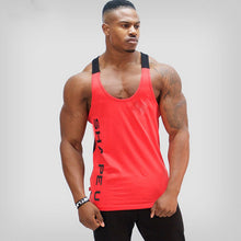 Load image into Gallery viewer, Men Solid Gym Stringer Tank Top Bodybuilding Fitness Singlets Muscle Vest Tees Sport Clothing