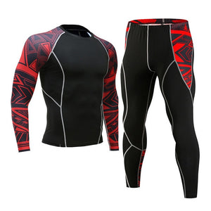 MMA Compression Tracksuit Men Demix Mens Sport Jogging Suit Rashgard Running Set Men Gym Clothing Men Fitness Workout Tight