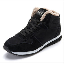 Load image into Gallery viewer, Men boots Men&#39;s Winter Shoes Fashion Snow Boots Shoes Plus Size Winter Sneakers Ankle Men Shoes Winter Boots Black Blue Footwear