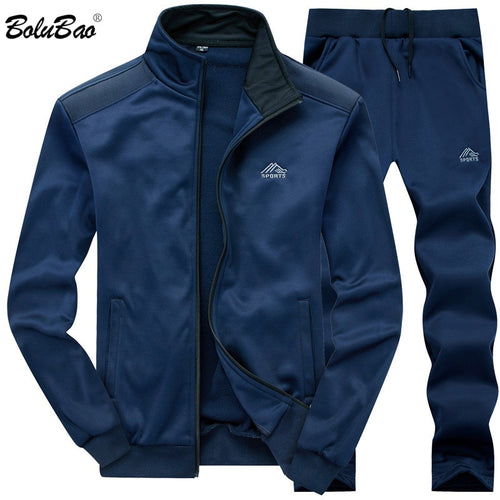 BOLUBAO Brand Men Tracksuits New Summer Autumn Men's Sweatshirt + Pants Sets Casual Male Sporting Suits