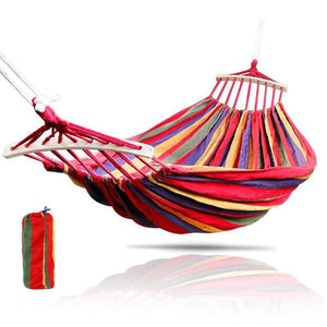 1pc rainbow Outdoor Leisure Portable Hammock canvas Hammocks Ultralight Garden Sports Home Travel Camping Hammock 280*100cm U3