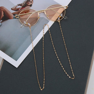 1PCs Women Fashion Pearls Sunglasses Chains Gold Eyeglasses Chains Sunglasses Holder Necklace Eyewear Retainer Accessories