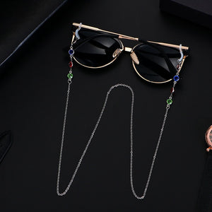 1PCs Women Fashion Pearls Sunglasses Chains Gold Eyeglasses Chains Sunglasses Holder Necklace Eyewear Retainer Accessories