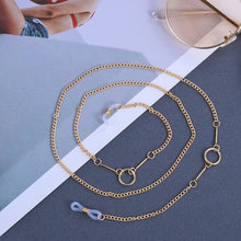 Load image into Gallery viewer, 1PCs Women Fashion Pearls Sunglasses Chains Gold Eyeglasses Chains Sunglasses Holder Necklace Eyewear Retainer Accessories