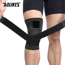 Load image into Gallery viewer, AOLIKES 1PCS 2020 Knee Support Professional Protective Sports Knee Pad Breathable Bandage Knee Brace Basketball Tennis Cycling