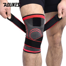 Load image into Gallery viewer, AOLIKES 1PCS 2020 Knee Support Professional Protective Sports Knee Pad Breathable Bandage Knee Brace Basketball Tennis Cycling