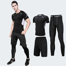 Load image into Gallery viewer, Men&#39;s Compression Sportswear Suits Gym Tights Training Clothes Workout Jogging Sports Set Running Tracksuit Quick Dry Plus Size