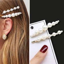 Load image into Gallery viewer, 1Set Handmade Pearls Hair Clips Pin for Women Fashion Geometric Flower Barrettes Headwear Girls Sweet Hairpins Hair Accessorie