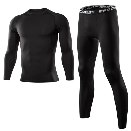 Men Clothing Sportswear Gym Fitness Compression Suits Running Set Sport Outdoor Jogging Quick Dry Tight