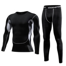 Load image into Gallery viewer, Men Clothing Sportswear Gym Fitness Compression Suits Running Set Sport Outdoor Jogging Quick Dry Tight