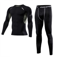 Load image into Gallery viewer, Men Clothing Sportswear Gym Fitness Compression Suits Running Set Sport Outdoor Jogging Quick Dry Tight