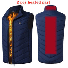 Load image into Gallery viewer, New 9 Places Heated Vest Men Women Usb Heated Jacket Heating Vest Thermal Clothing Hunting Vest Winter Heating Jacket BlackS-6XL