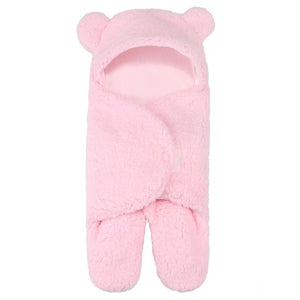 0-6 Months Autumn Baby Sleeping Bag Envelope For Newborn Baby Winter Swaddle Blanket Wrap Cute Sleeping Bags Solid Baby Bedding