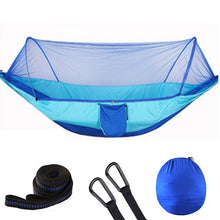 Load image into Gallery viewer, 2020 Camping Hammock with Mosquito Net Pop-Up Light Portable Outdoor Parachute Hammocks Swing Sleeping Hammock Camping Stuff