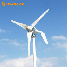 Load image into Gallery viewer, China Factory 1000W 24V Wind Turbine with 8 Blades MPPT Controller Small Wind Turbine for Home Use Low Noise High Efficiency