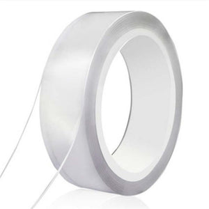 1/2/3/5M Nano Tracsless Tape Double Sided Tape Transparent No Trace Reusable Waterproof Adhesive Tape Cleanable Home gekkotape