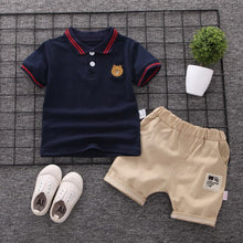 Load image into Gallery viewer, New Summer Kids Clothes Boys Costume Sets Short-Sleeve T-shirt &amp; Shorts Sports Suit Children Clothing Boy Sets 1 2 3 4 Years Old