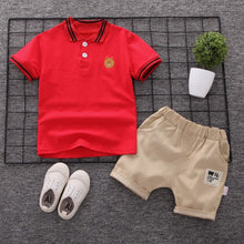 Load image into Gallery viewer, New Summer Kids Clothes Boys Costume Sets Short-Sleeve T-shirt &amp; Shorts Sports Suit Children Clothing Boy Sets 1 2 3 4 Years Old