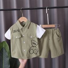 Load image into Gallery viewer, New Summer Kids Clothes Boys Costume Sets Short-Sleeve T-shirt &amp; Shorts Sports Suit Children Clothing Boy Sets 1 2 3 4 Years Old