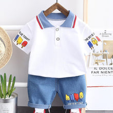 Load image into Gallery viewer, New Summer Kids Clothes Boys Costume Sets Short-Sleeve T-shirt &amp; Shorts Sports Suit Children Clothing Boy Sets 1 2 3 4 Years Old