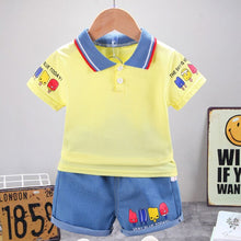 Load image into Gallery viewer, New Summer Kids Clothes Boys Costume Sets Short-Sleeve T-shirt &amp; Shorts Sports Suit Children Clothing Boy Sets 1 2 3 4 Years Old