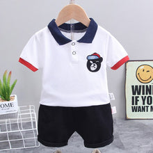 Load image into Gallery viewer, New Summer Kids Clothes Boys Costume Sets Short-Sleeve T-shirt &amp; Shorts Sports Suit Children Clothing Boy Sets 1 2 3 4 Years Old