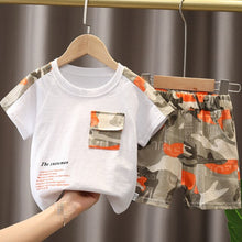 Load image into Gallery viewer, New Summer Kids Clothes Boys Costume Sets Short-Sleeve T-shirt &amp; Shorts Sports Suit Children Clothing Boy Sets 1 2 3 4 Years Old