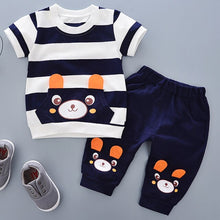 Load image into Gallery viewer, New Summer Kids Clothes Boys Costume Sets Short-Sleeve T-shirt &amp; Shorts Sports Suit Children Clothing Boy Sets 1 2 3 4 Years Old